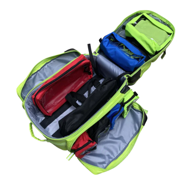 Tarpaulin Fluid-Resistant Ultimate EMS Backpack, Neon Green (10-115-GRE-TPN)