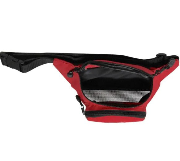 Fanny Pack with Mesh Drain Bottom, No Logo, Red (10-124-RED)