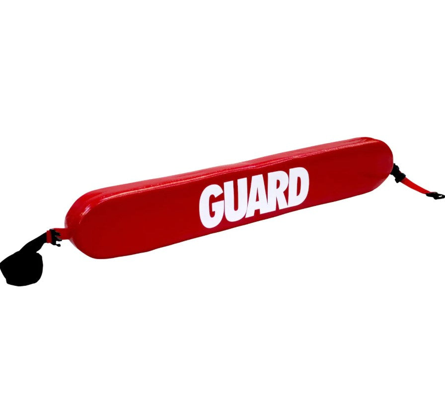 Kemp USA, 40" Rescue Tube with Plastic Clips and GUARD Logo, Red (10-202-RED)