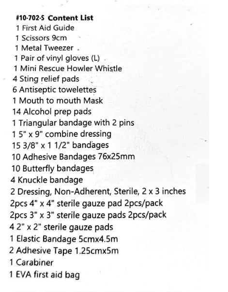 Personal / Promotional Mini First Aid Kit, 85 PCS Kit (10-702-S)