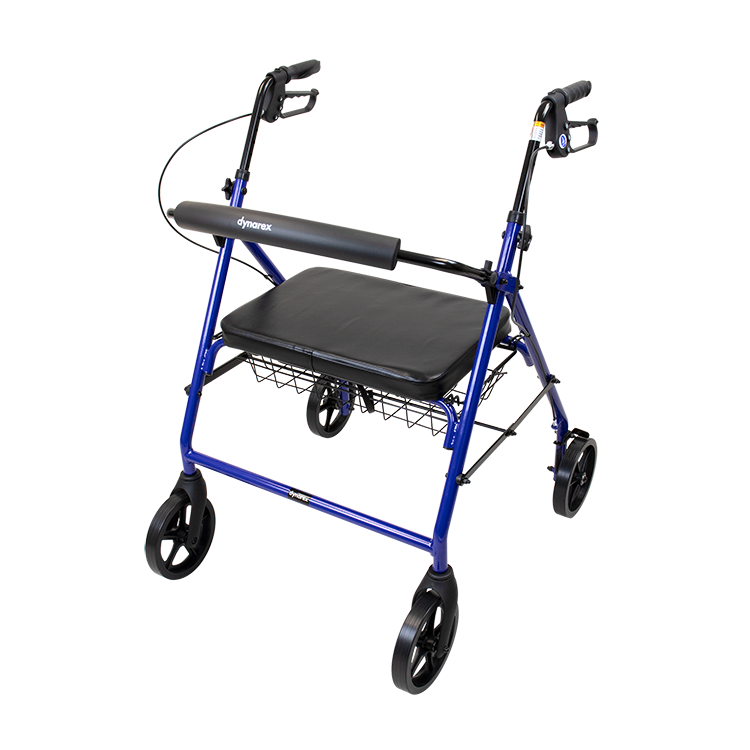 Bariatric Rollator, Blue, 500 lbs Weight Capacity (10203)