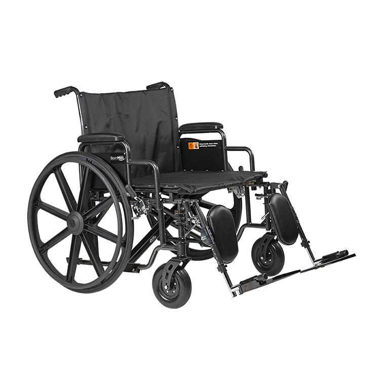 Bariatric HD Wheelchair - 26" x 20" w/ ELR, (10235 + 10264) Combo Package 10290