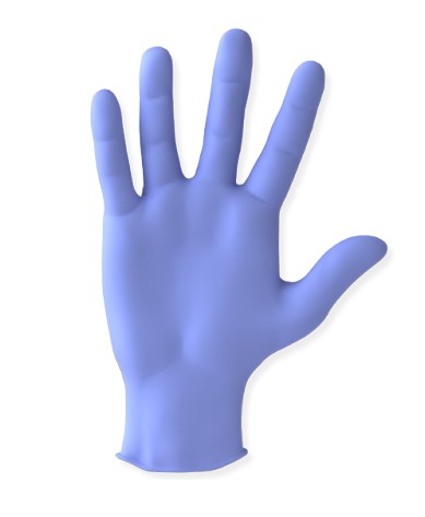 Ventyv, Nitrile Exam Gloves, PLUS 3.5, Violet Blue, Elephant, Chemo Tested, Large, Case of 2000 (VNT 10336101)