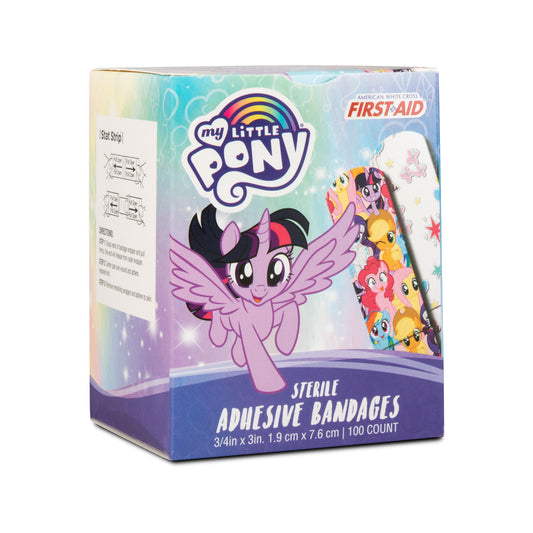 My Little Pony, Stat Strip Adhesive Bandages, 3/4" x 3" (10848)