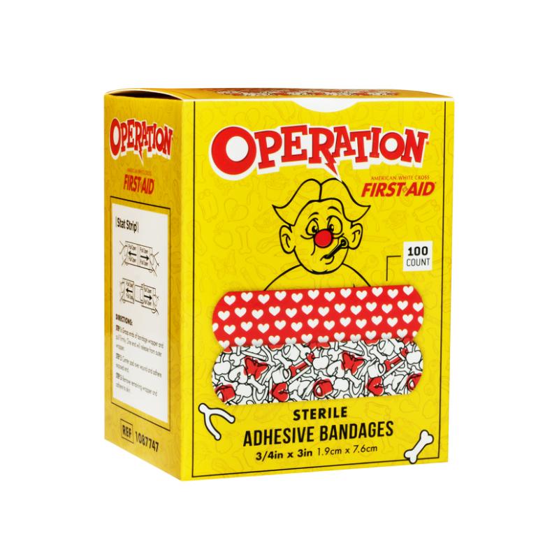 Operation Stat Strip Adhesive Bandages 3/4" x 3" (1087747)