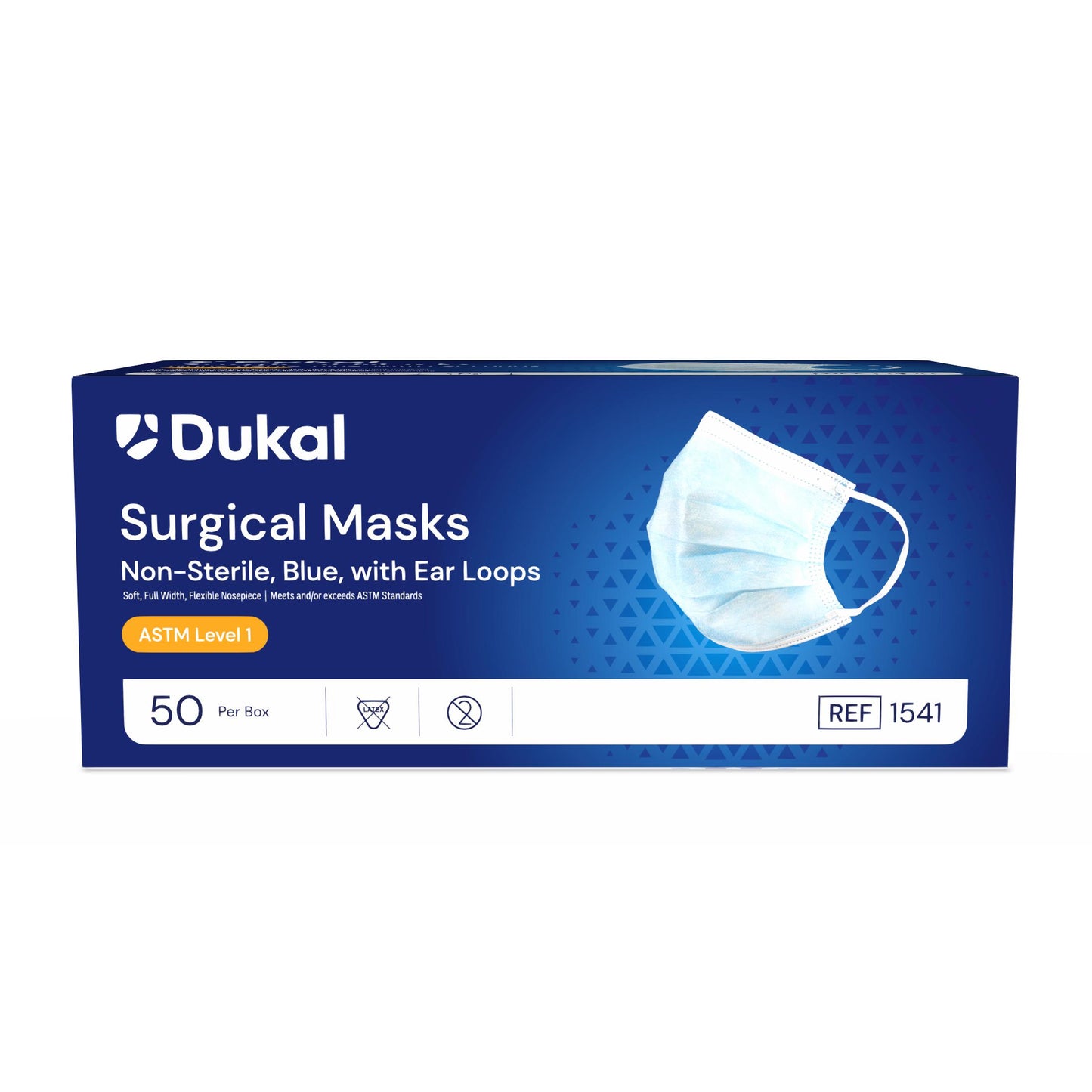 Surgical Mask with Ear Loop 3-Ply, Blue (1541)