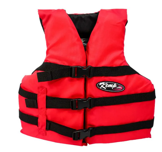 Youth Life Jacket, Red & Black (20-002-YOUTH-RED)