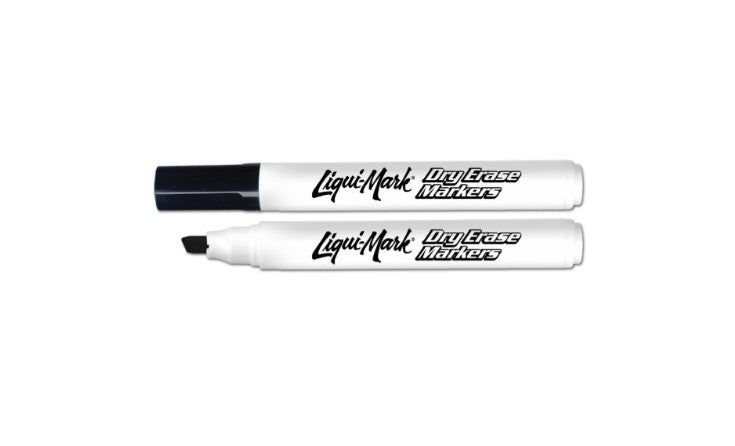 Black Dry Erase Markers, Low Odor, Chisel Tip, 250 Count (2288478)