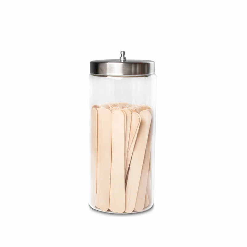 Glass Dressing Jar 8-1/2" x 4"