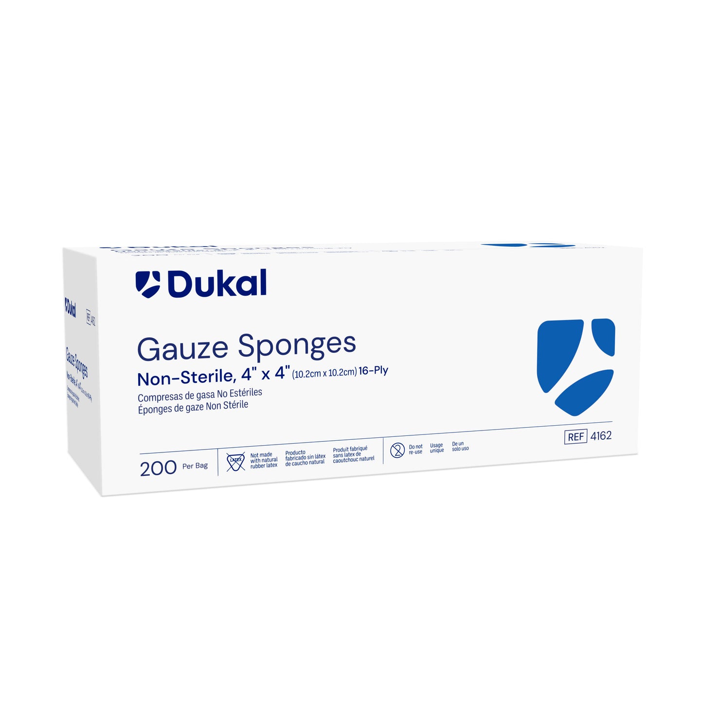 Non-Sterile Gauze Sponges, 16-Ply, 4" x 4" (4162)