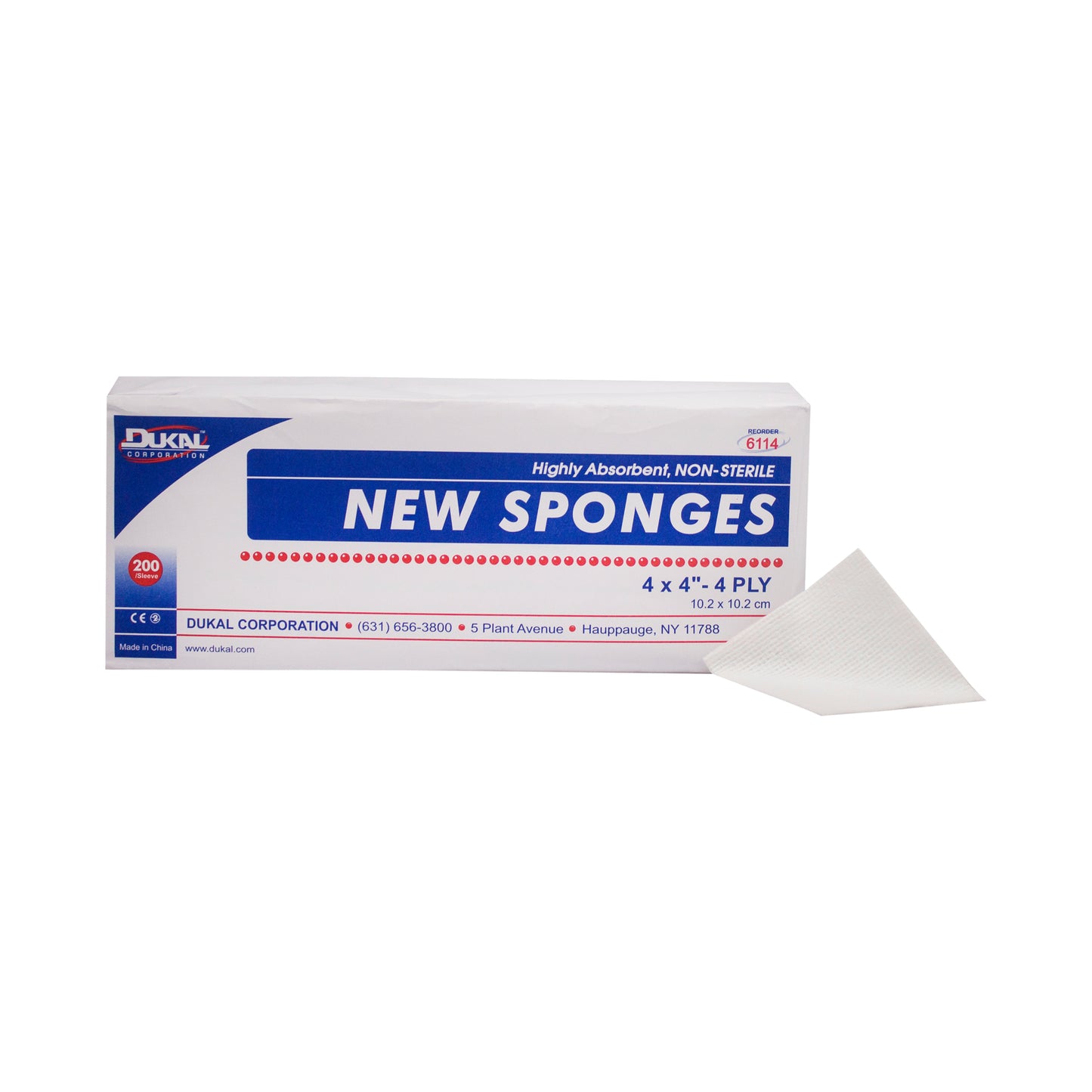 Premium Care, Non-Woven, New Sponge 4" x 4", 4-Ply (6114)