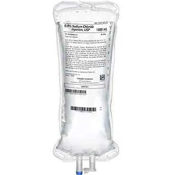 0.9% Sodium Chloride Injection, USP, 1000 mL Fleboflex Container, Case of 10 (76297-001-41)