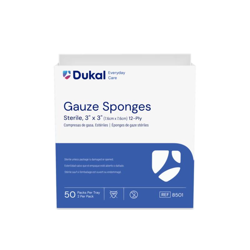 Everyday Care Gauze Sponges, 12-Ply, 3" x 3" (8501)
