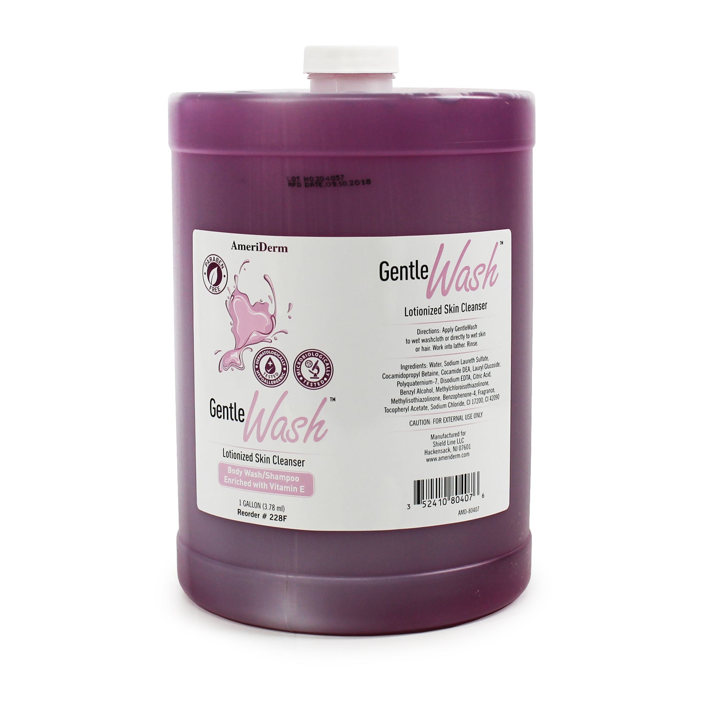 Gentle Wash - 1 Gal Flat Tops 4/cs.