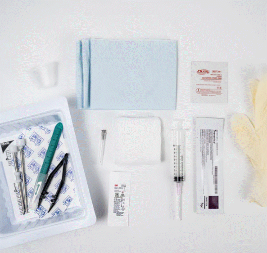 3.5mm Stainless Steel Pellet Insertion Kit, Medium Gloves (B1568C)