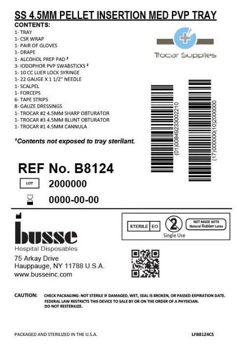 4.5mm Stainless Steel, Sharp, Wrapped Kit, with Antiseptic, Medium Glove (B8124)