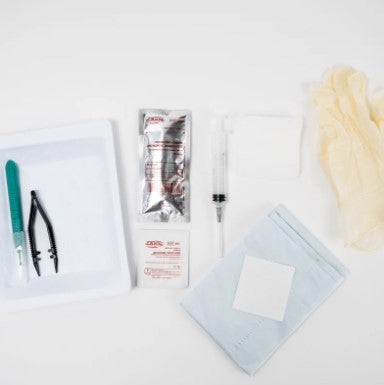 Complete Hormone Pellet Insertion Kit, without Trocar, Wrapped Kit, Large Gloves (B8473C)