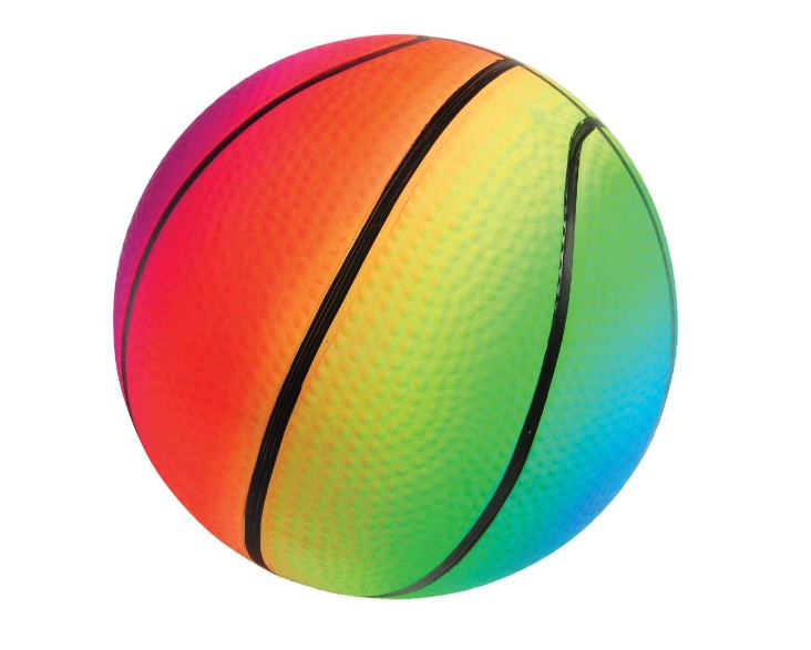 Rainbow Mini Basketballs - 5", 48/Case (2269303)