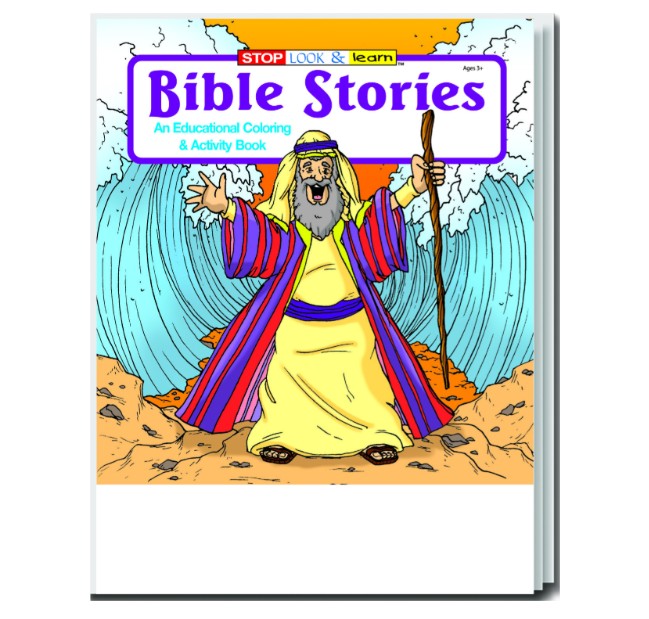 Bible Stories Coloring Books, Ages 3-9, 16 Pages, 125/Case (2345938)
