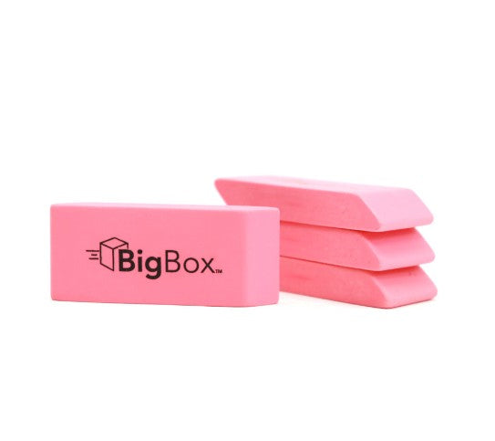 BigBox Wedge Erasers, Pink, Case (2363983)
