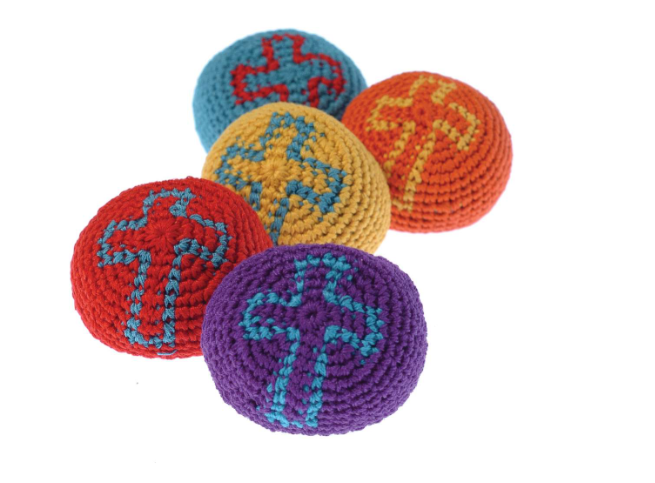 Cross Kickballs - Assorted Colors, 96 per Case (1776463)