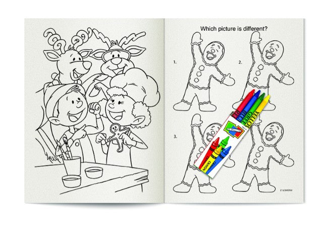 Christmas Coloring Books with Crayons - Fun Pack, Case of 72 (2345917)