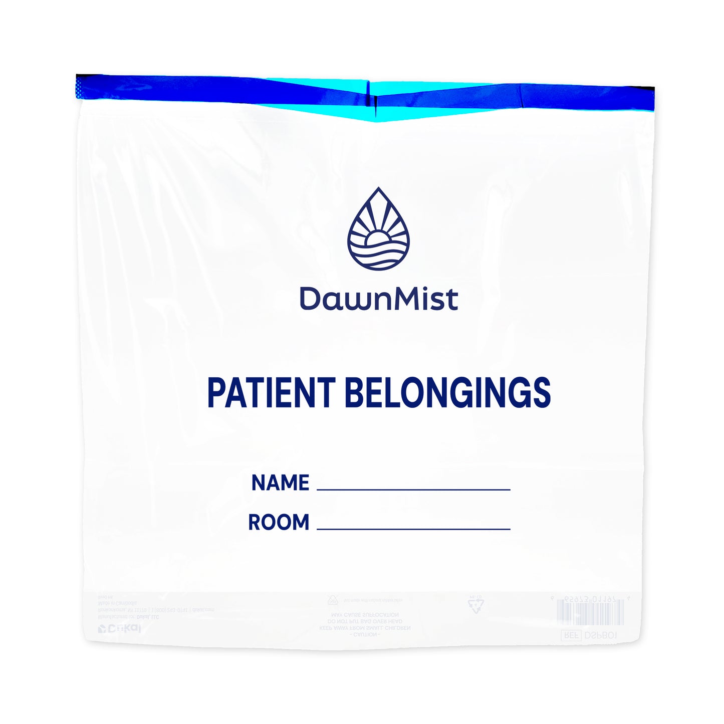 Patient Belonging Bags, 20" x 20", White (DSPB01)