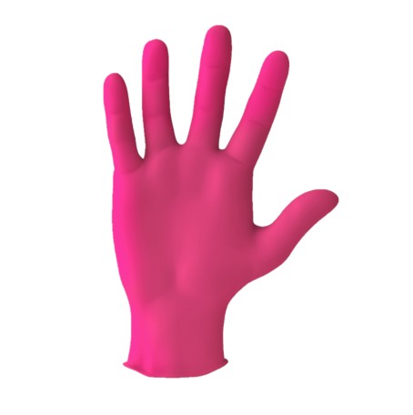 Ventyv, Nitrile Exam Gloves, with Aloe & Vitamin E, Textured, Beaded Cuff, Coral, Medium, Case (VNT 10335106)