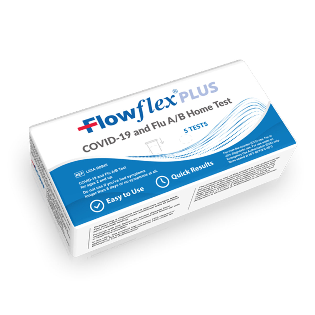 Flowflex PLUS COVID-19 and Flu A/B Home Test - 5 Tests/Box (IDL03AR0845)