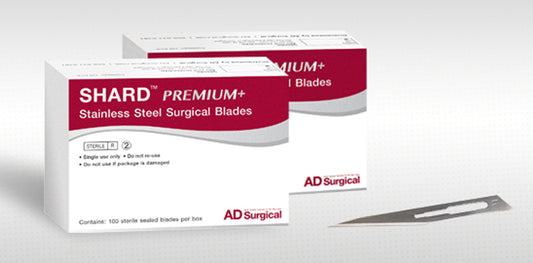 SHARD, Premium Surgical Stainless Steel Blades, Size 10-0 (A600-P10-0)