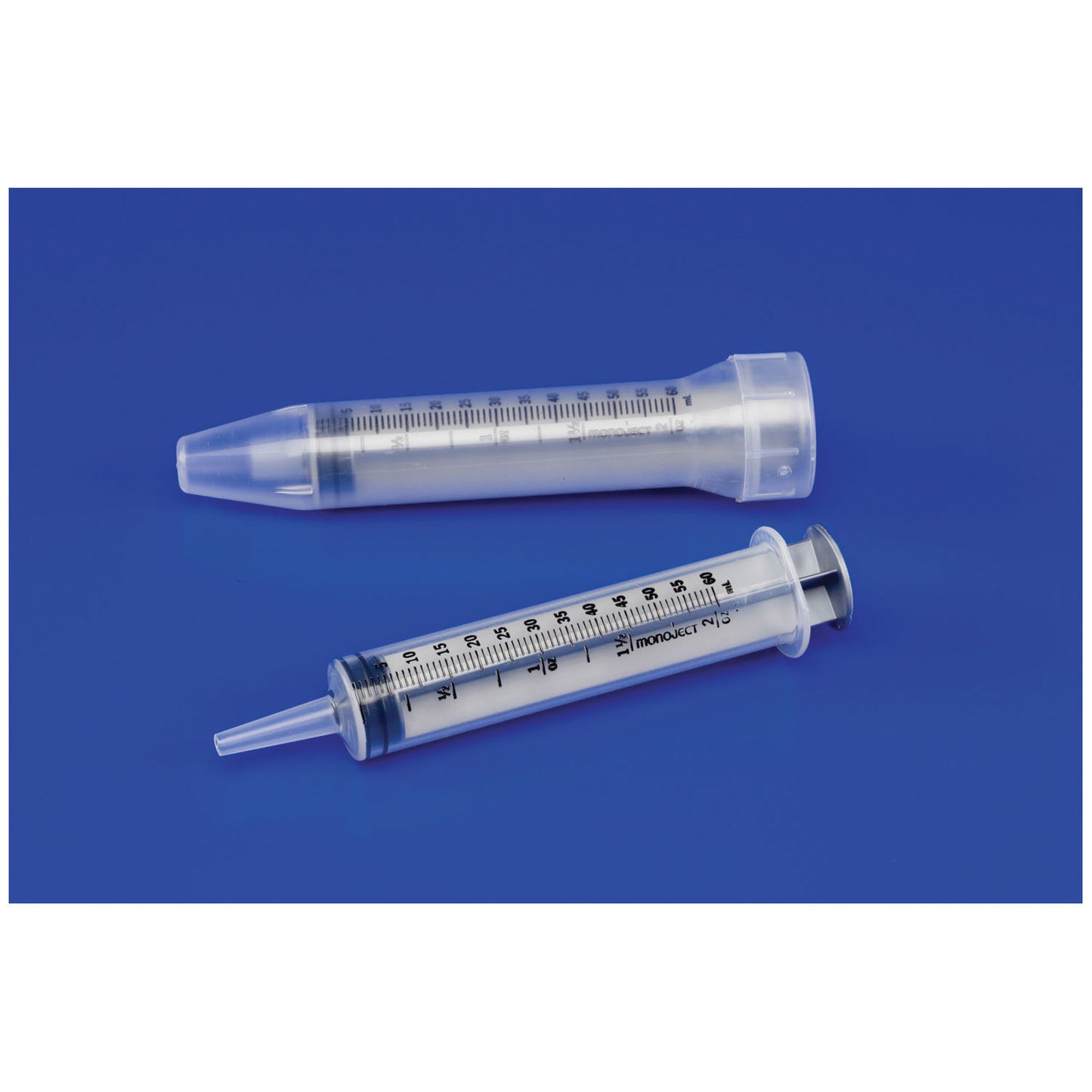 Syringe Only, 60mL, Toomey Tip, 5cc & 1/4 oz Increment Graduations, Box (8881560265)