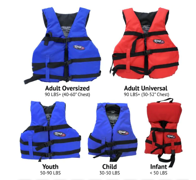 Child Life Jacket, Red & Black (20-002-CHILD-RED)