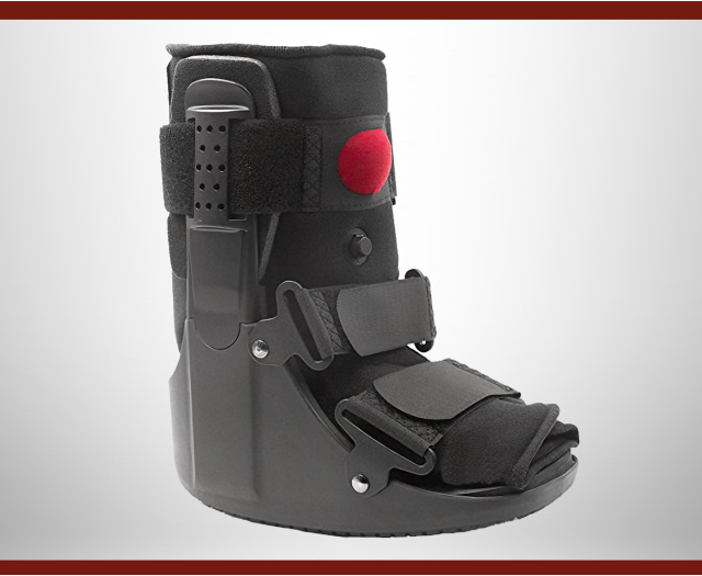Low Top Walking Boot, Polymer, Pneumatic, Small (12-110-11-SM)