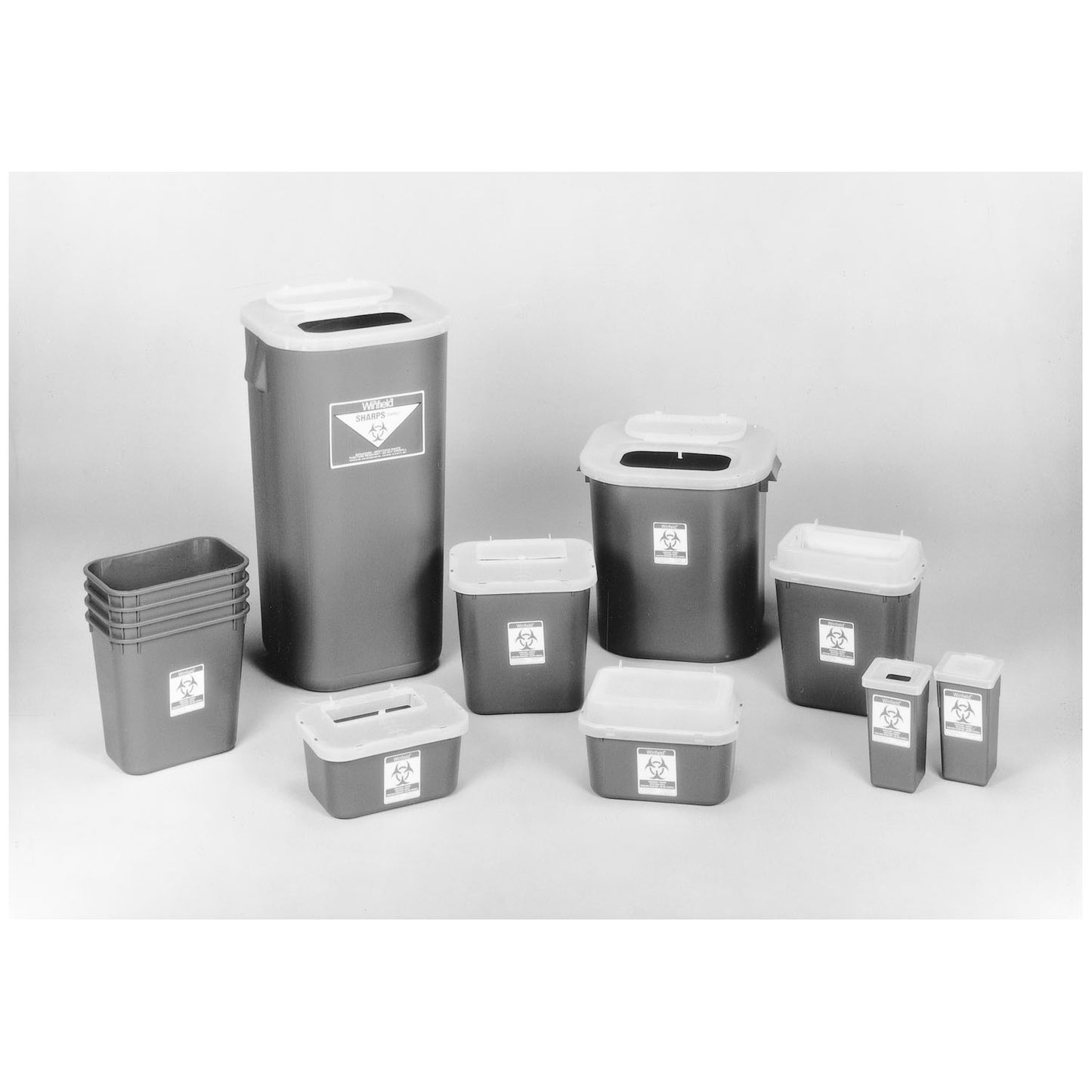 Sharps Container, 16 Gallon Red, 13 1/2"W x 13 1/2"D x 25 1/2"H, Each (8716)