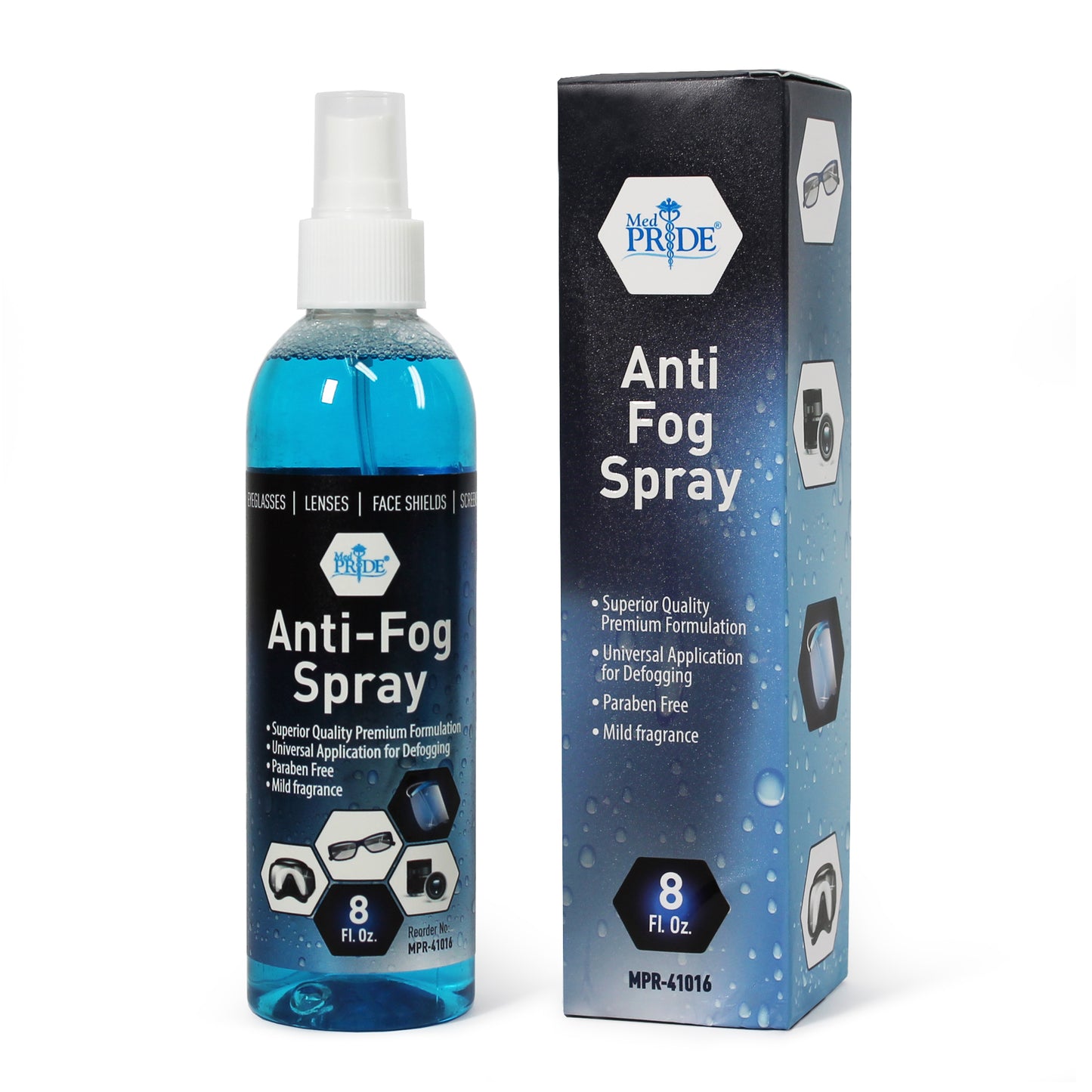 Anti Fog Spray, 8oz Spray Bottles (MPR-41016)