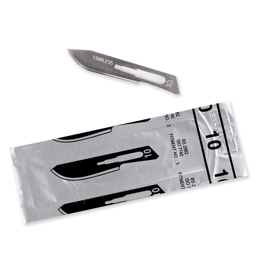 Surgical Blades, Stainless Steel, Sterile, #10 (MPR-45101)