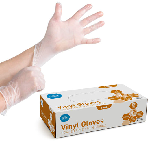 Vinyl G.P. Gloves - Lg - N/S -  Powder Free - 10/100/cs.