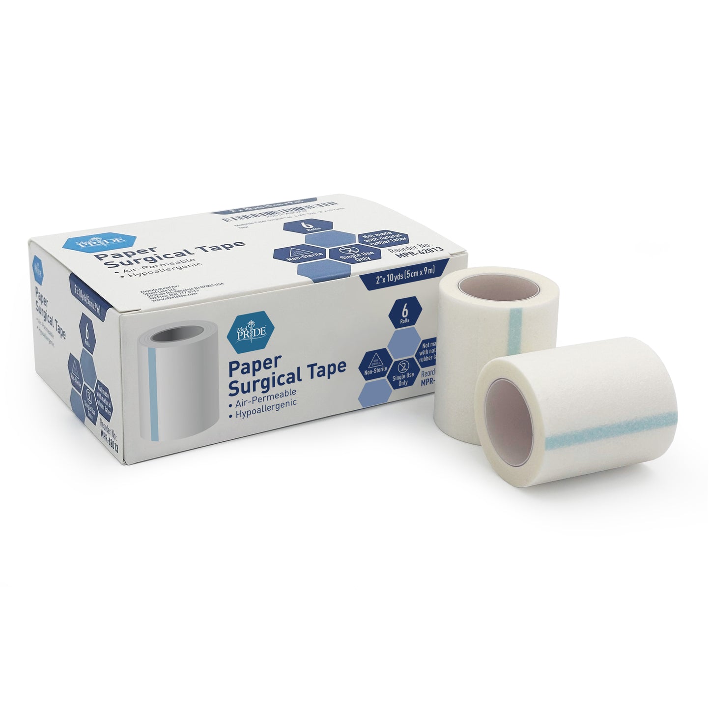 Paper Surgical Tape - 2" x 10 yds. - 12/6/cs.