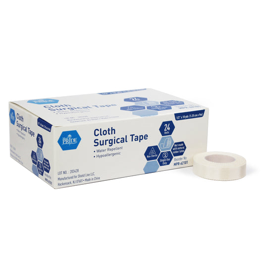 Cloth Surgical Tape - 1/2" x 10 yds. - 12/24/cs.