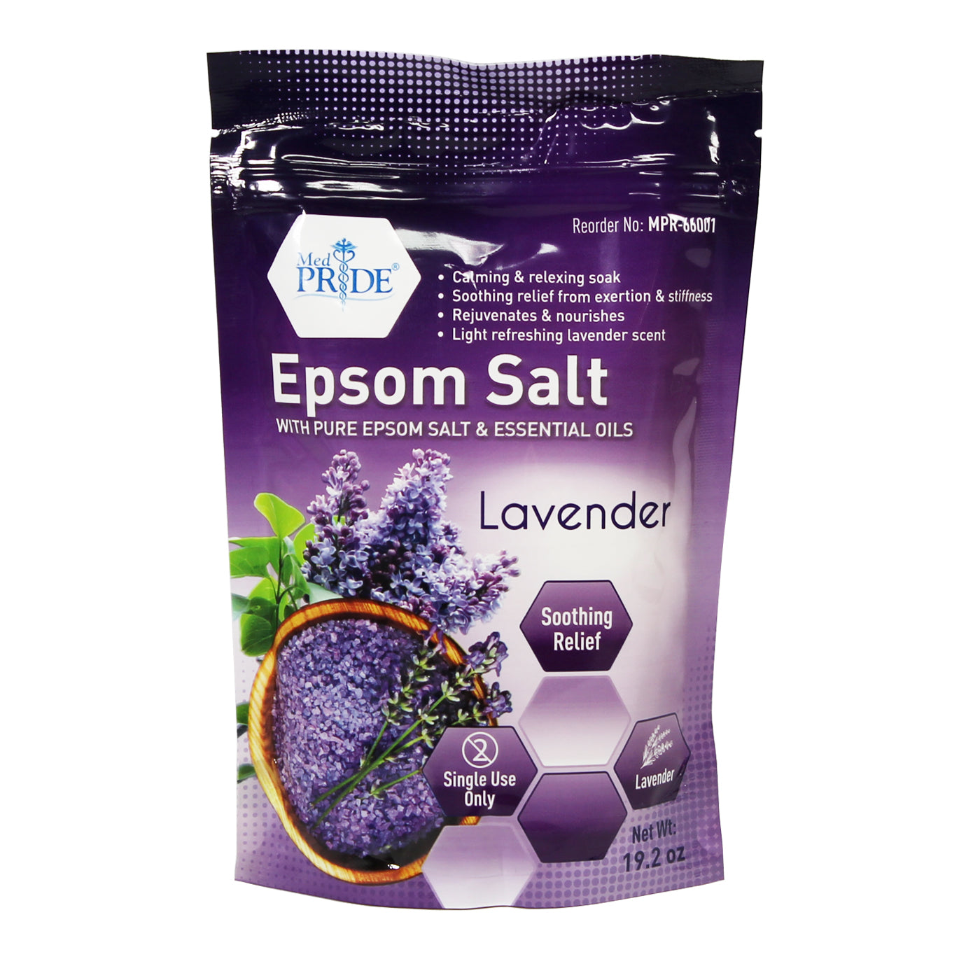 Epsom Salt - 19.2 oz. - Lavender - 12/cs.