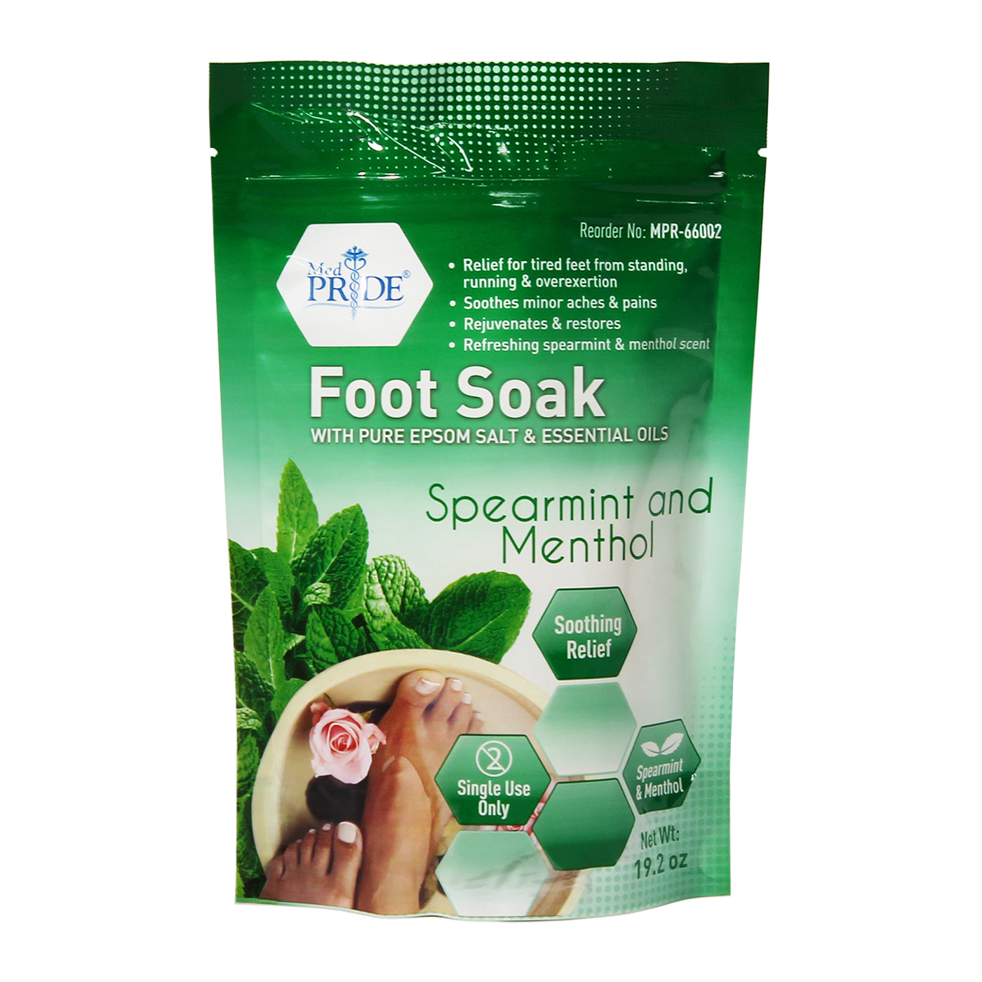 Epsom Salt - 19.2 oz. - Spearmint & Menthol - 12/cs.
