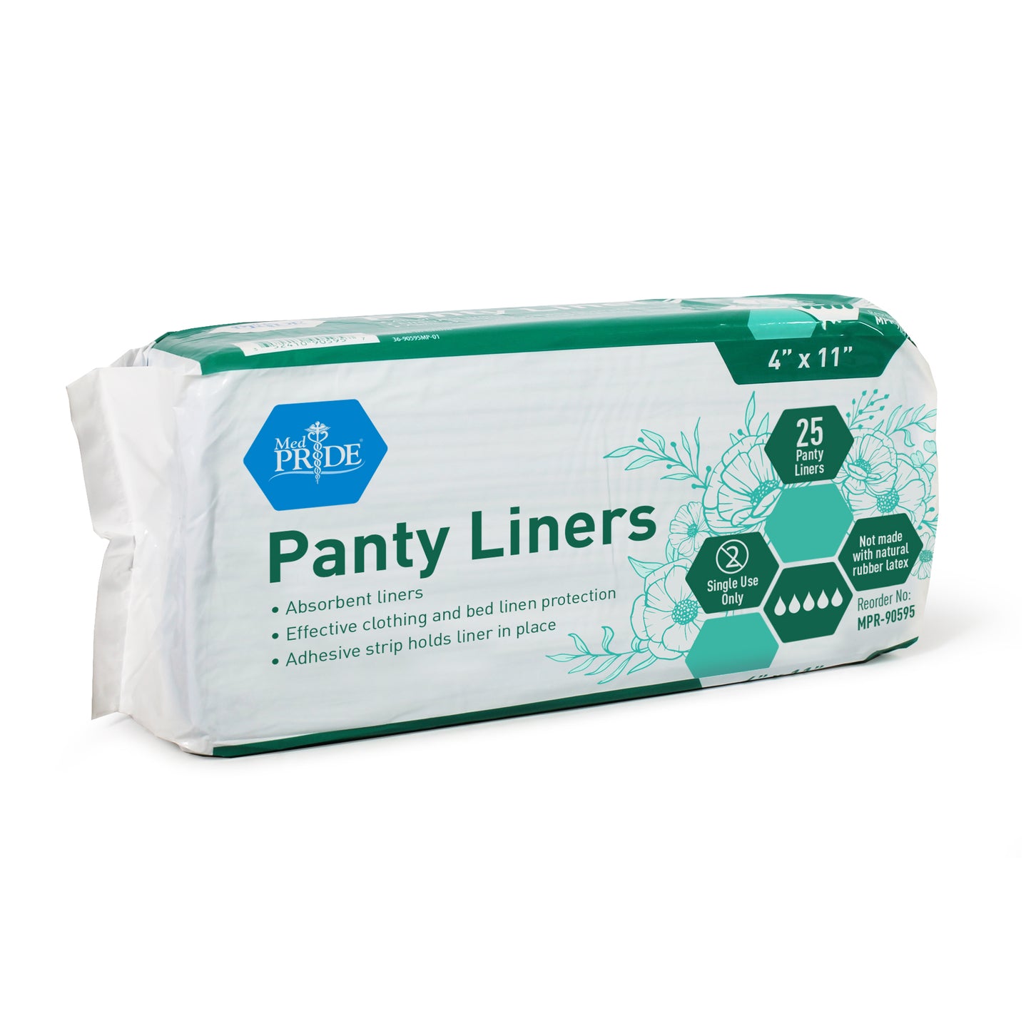 MedPride, Panty Liners, 4" x 11", 21 gram, Case (MPR-90595)