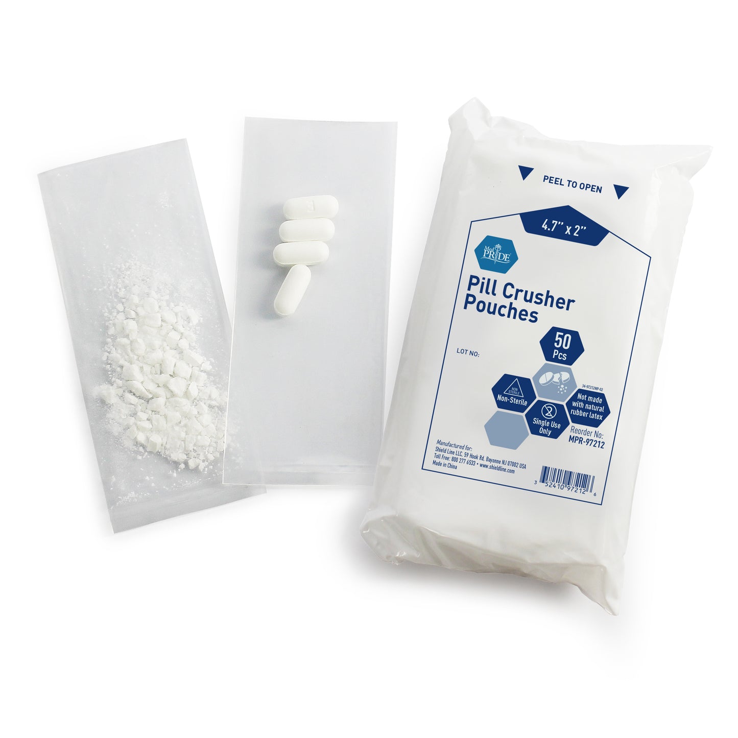 Pill Crusher Pouches, Case (MPR-97212)