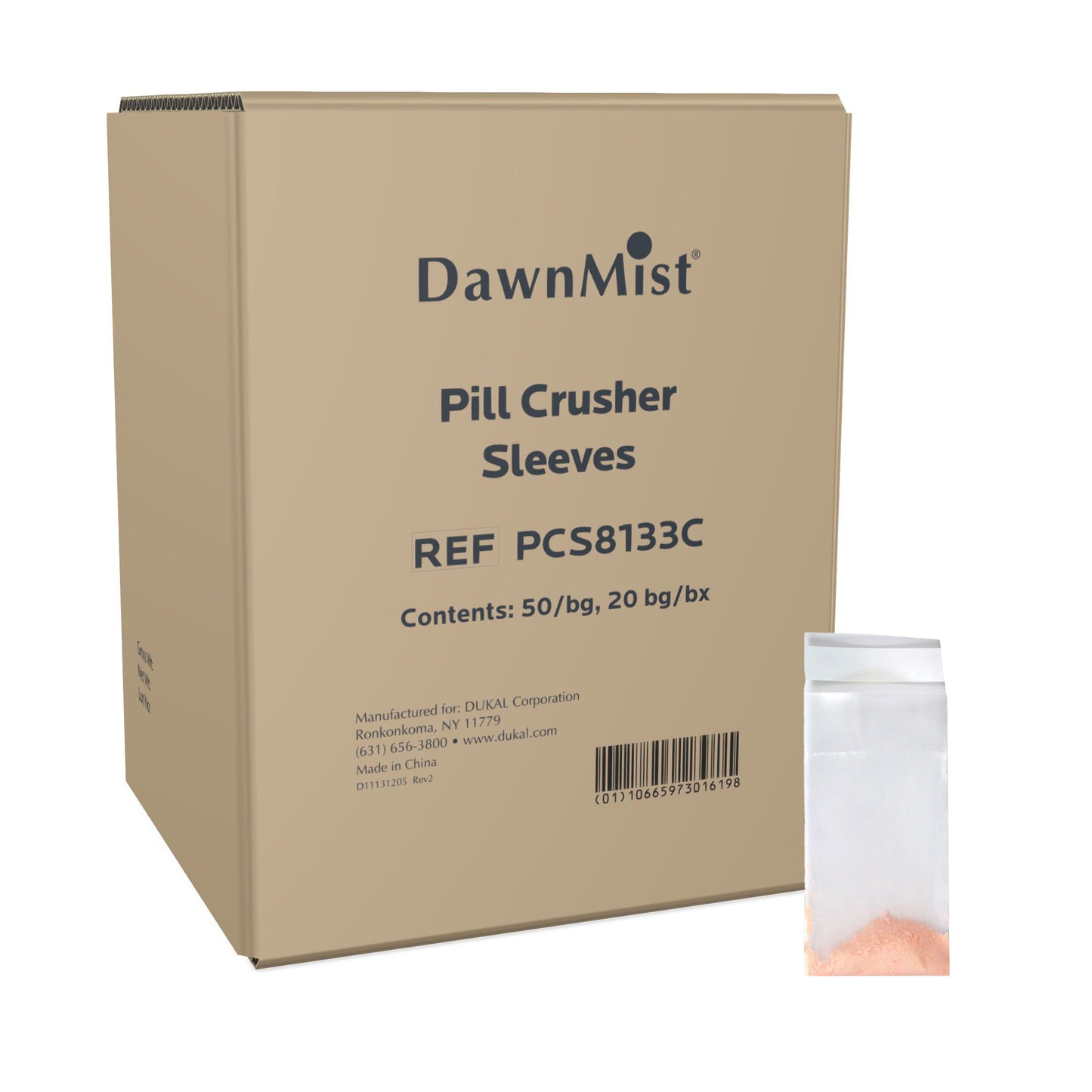 Pill Crusher Sleeves, 7 mil, Case of 6000 (PCS8133C)