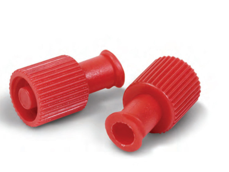 Syringe Locking Caps, Red (TCBCOMBICAP)