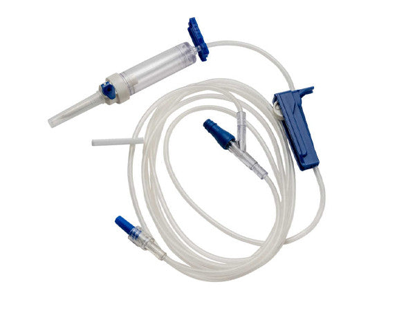 IV Administration Pump Set, Compatible with FloGard and Spectrum, 1 Y-Site, 10 Drops/mL, 102" (TCBINF6419)