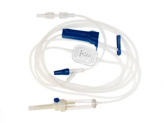 IV Administration Pump Set, Compatible with FloGard and Spectrum, 0.2um GVS Filter, 1 Y-Site, 10 Drops/mL, 102" (TCBINF6480)