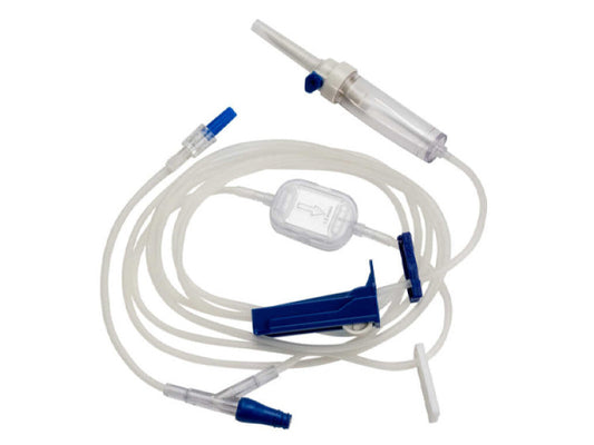 IV Administration Pump Set, Compatible with FloGard and Spectrum, 1.2um GVS Filter, 1 Y-Site, 10 Drops/mL, 102" (TCBINF6481)
