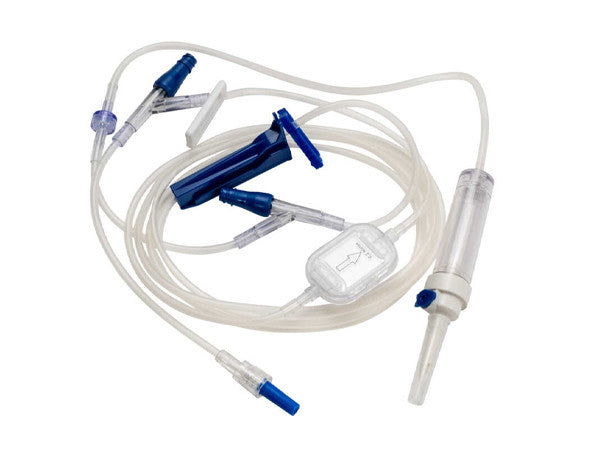 IV Administration Pump Set, Compatible with FloGard and Spectrum, 0.2um GVS Filter, 2 Y-Site, 10 Drops/mL, 105" (TCBINF6571)