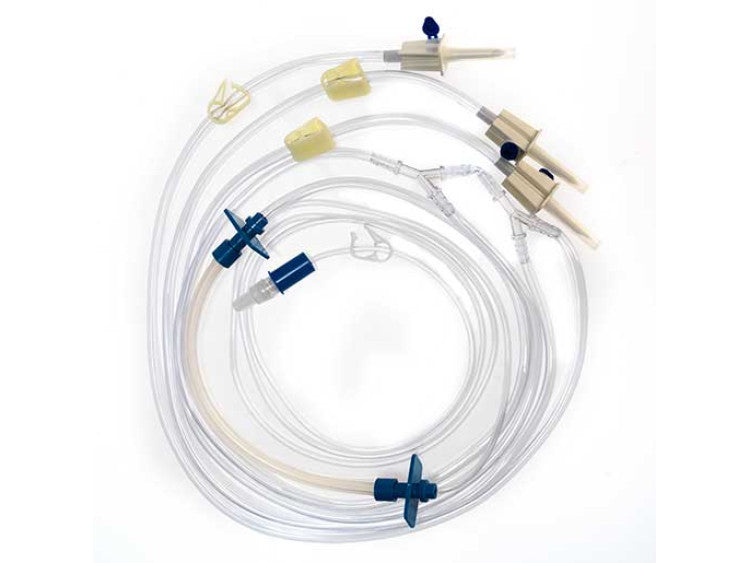 Trifurcated Pharmacy Transfer Tubing, 3 Large Bore Spike Leads (TCBPTT063)